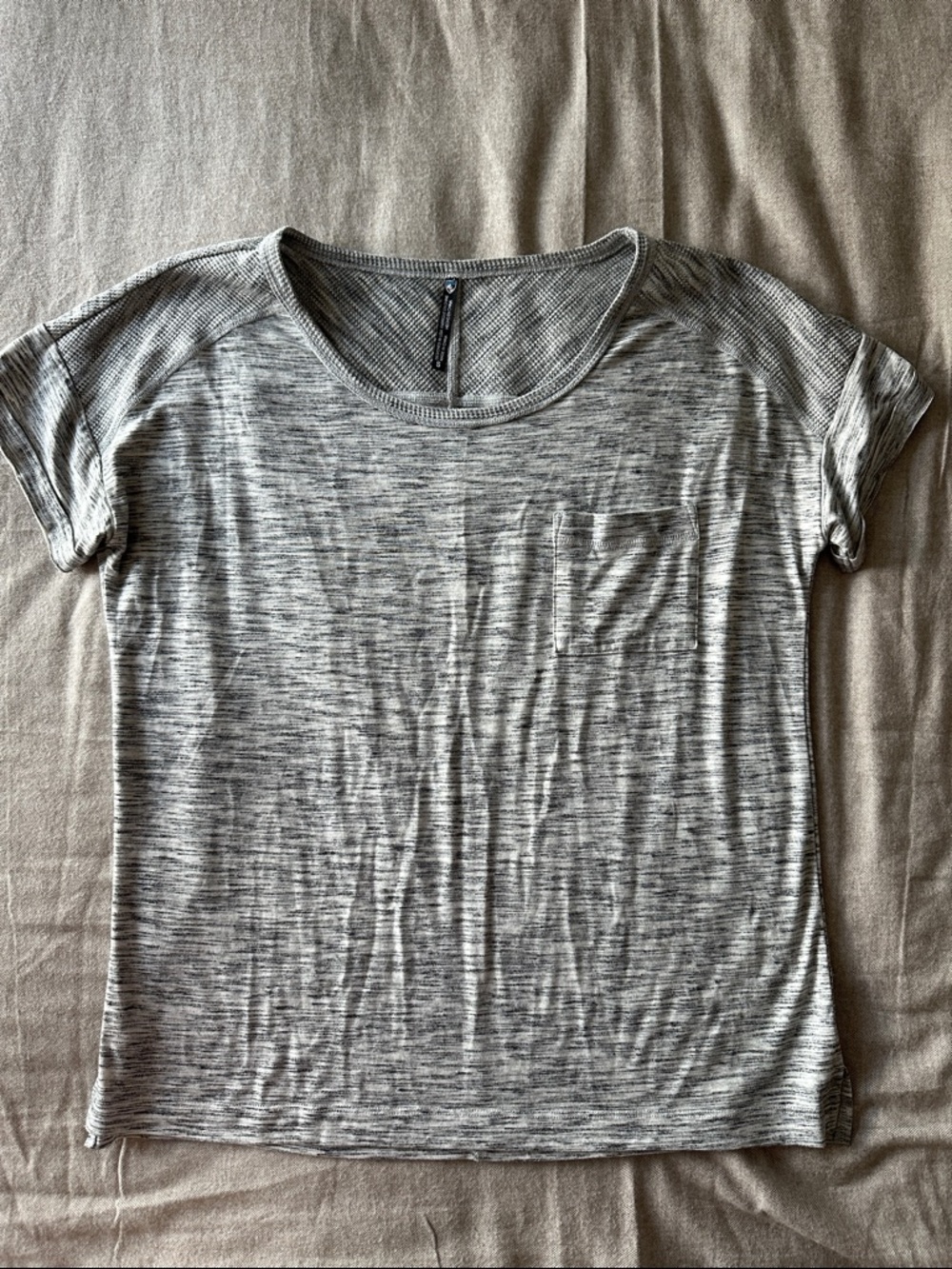 Kuhl Heathered Gray Short Sleeve Pocket Tee